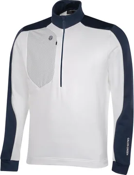 Layer Dave 1/2-Zip, weiss/navy s - Galvin Green - FashionsVida