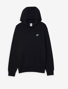Hoodie Club Small Logo noir/bleu s