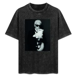 Karl & Choupette T-Shirt rapper graphic tees cheap stuff t shirts for men