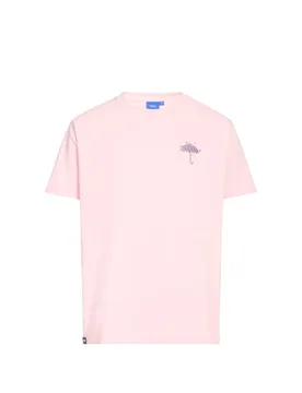 T-shirt en coton Rose L Male - Helas Caps - FashionsVida