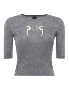 Pinko Maglione Cropped Con Logo