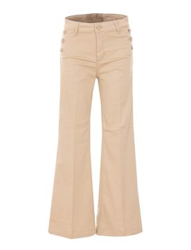 Liu Jo Jeans a zampa beige crema
