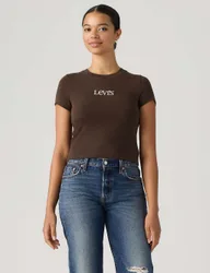 Rich Crop T-Shirt Brown female