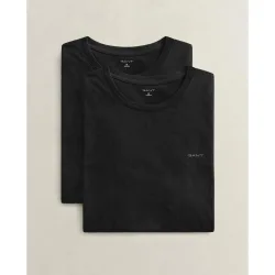 Pack de dos camisetas interiores de manga corta y cuello redondo