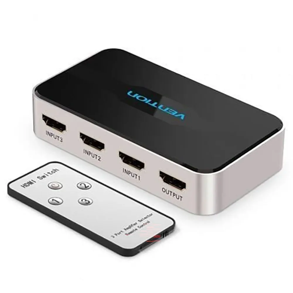Splitter Hdmi Affh0 Black / Gold One Size unisex - Vention - FashionsVida