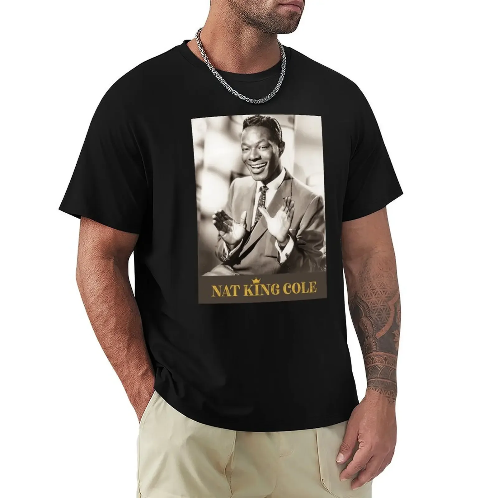 Nat King Cole T-Shirt Standard Fit Solid Tee Shirt - Aliexpress - FashionsVida