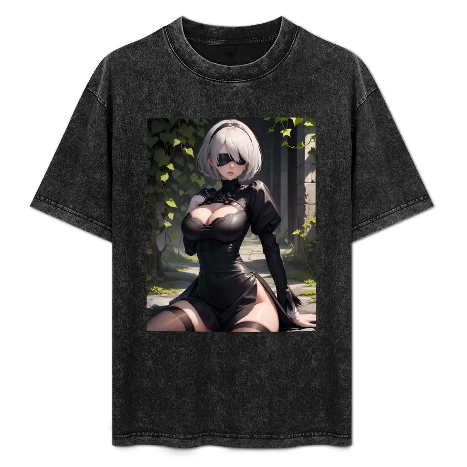 Yorha 2B T-Shirt Work Utility Casual Tee Shirt - Aliexpress - FashionsVida