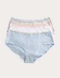 Pk Cotton Rich Low Rise Shorts Light Blue Mix female