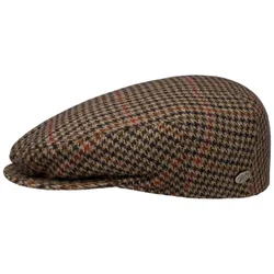 Lord Check Flat Cap by - black - Size: M (56-57 cm)