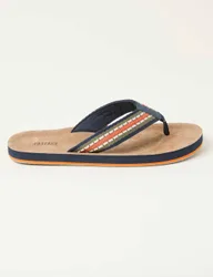 Stripe Flip Flops Navy Mix male