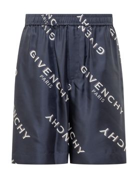 Givenchy Silk Logo Shorts