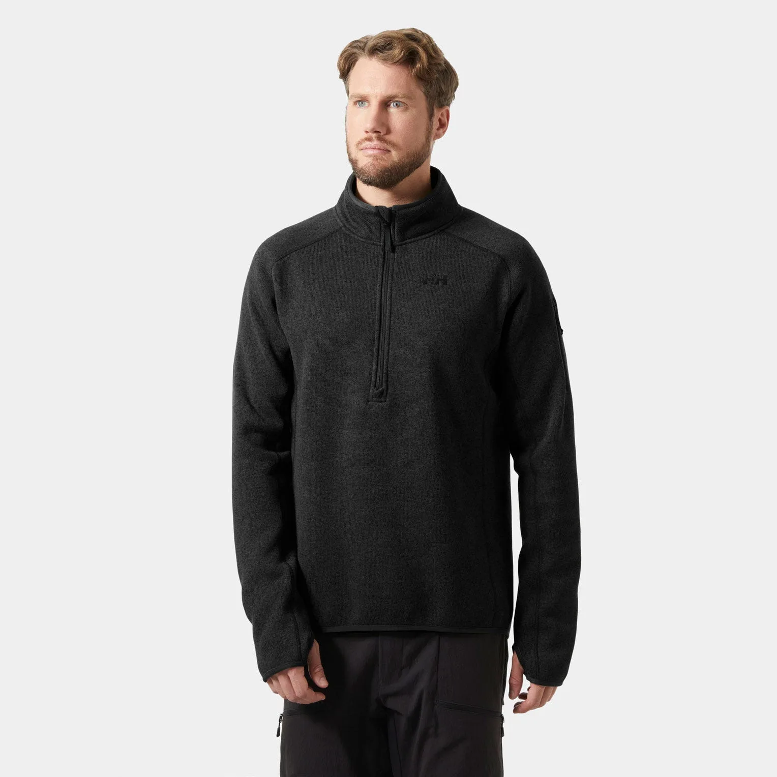 Men's Varde Half-Zip 2.0 Black S - Black - Male - Helly Hansen - FashionsVida