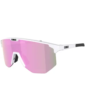 Vielseitige Sonnenbrille Hero Matt White Brown w Pink Multi Weiß - Bliz - FashionsVida