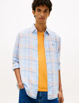 TJM RLX LINEN BLEND CHECK SHIRT male - XL - FashionsVida