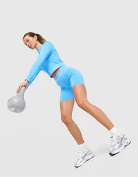 Womens Pantaloncino Training Pro Seamless 5 - Blu, blu blu Donna taglia S