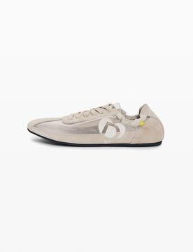 Baskets en cuir rétro, , Blanc, 36