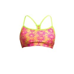 Eco Swim Crop Bikini Top Poison Pink AUS 10 Women