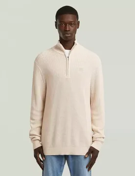 XXL Pullover half zip knit male