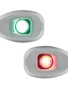 Micro Led 12 Starboard&port Lights 112.5º Flushmount Chrome One Size unisex - Lalizas - FashionsVida