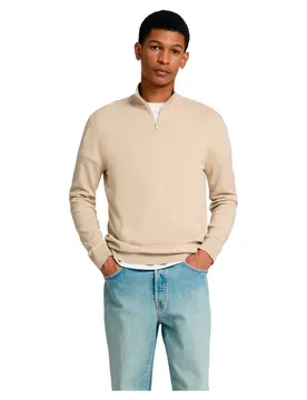 Pull à Demi-zip Berg Oatmeal / Melange XL