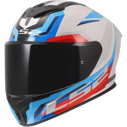 Casco Moto Integrale FF820 RAPID III HYPER Bianco Blu Ro taglia 3X