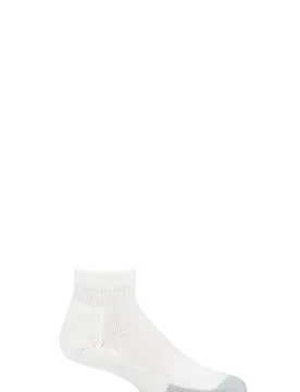 Pair White Tennis Mini Crew Socks with Thick Cushion Unisex 8.5-12 Unisex - - White - Size: 8.5-12 Unisex - Thorlos - FashionsVida