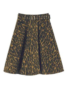 Ganni Gonna longuette leopardata