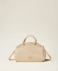 Twinset Sac bowling effet raphia
