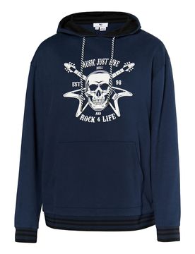 MO Sudadera navy / blanco