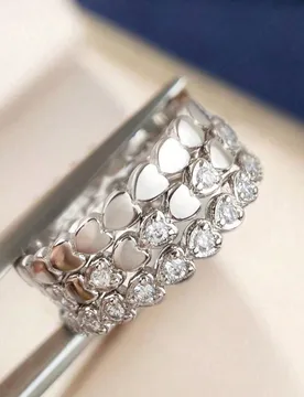 Juego de 3 anillos de plata de ley 925 minimalistas y elegantes con diseño de amor, regalo de joyería para mujer, regalo de cumpleaños, regalo de f - Shein - FashionsVida