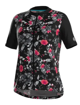 Maglia A Maniche Corte Flora Black - Bicycle Line - FashionsVida
