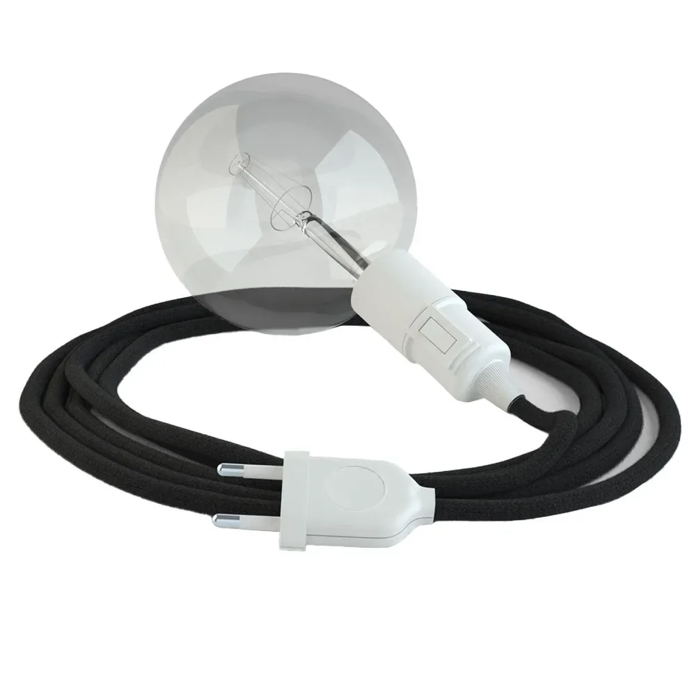 Cables Suspension Luminaire Rc04 3 M Black / White One Size - Creative - FashionsVida