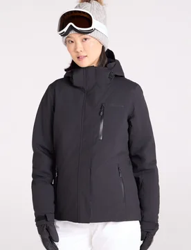 Astro Womens Waterproof Ski Jacket - Black - Black - Size: 16 - Mountain Warehouse - FashionsVida