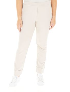 Pantalone con risvolto AVORIO 43