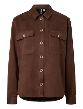 XL PCRAKEL BRUSHED SHACKET female