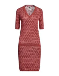 Midi-Kleid Damen Ziegelrot L,M,S,XL Damen