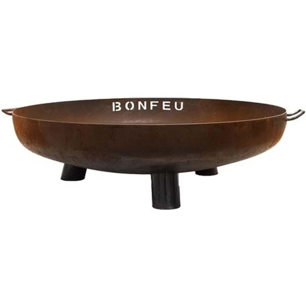 Brasero de Leña Bonbowl Plus Acero Corten Ø 100 cm - BONFEU - FashionsVida