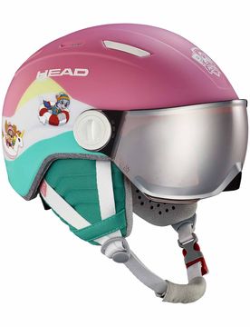 Skihelm – Kinder – Mojo Visor Paw Maja Visor Paw Kindergröße 52-56 cm Rosa