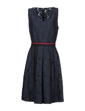 Vestido midi Mujer Azul noche 42 Mujer