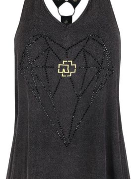 Neckholder - Diamant - S bis XXL - für Damen - Größe M - graubraun - Lizenziertes Merchandise! - Frauen - female