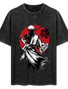 Gintoki sumi-e T-Shirt Thanksgiving Casual Tee - Aliexpress - FashionsVida
