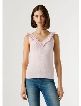Para mujer. PL506050 Camiseta Millie (XL), Casual, Algodón, Sin mangas / Tirantes