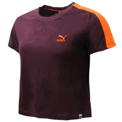 Classics Structured Womens Burgundy T-Shirt - Red - Size 10 Uk