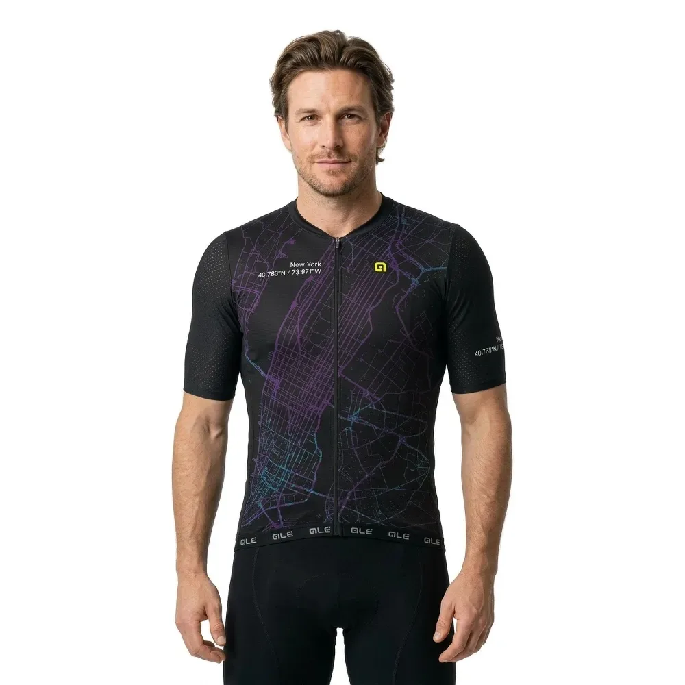 Maglia A Maniche Corte Pr-e Town Black - Ale - FashionsVida