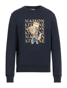 Sudadera Hombre Azul noche M Hombre - Maison Kitsuné - FashionsVida