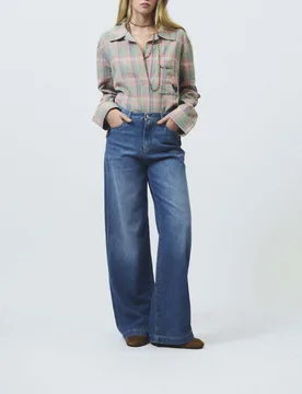 Jeans flare Marta Kir Royal in denim leggero lavaggio super stone wash - Roy Roger's - FashionsVida