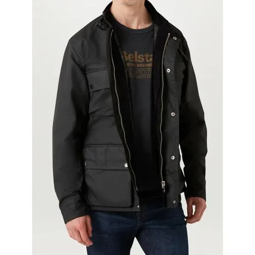 Mens Black Service Trialmaster Jacket - Male - Black - Medium - Belstaff - FashionsVida