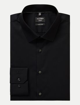 Olymp Slim-Fit Hemd Schwarz 42