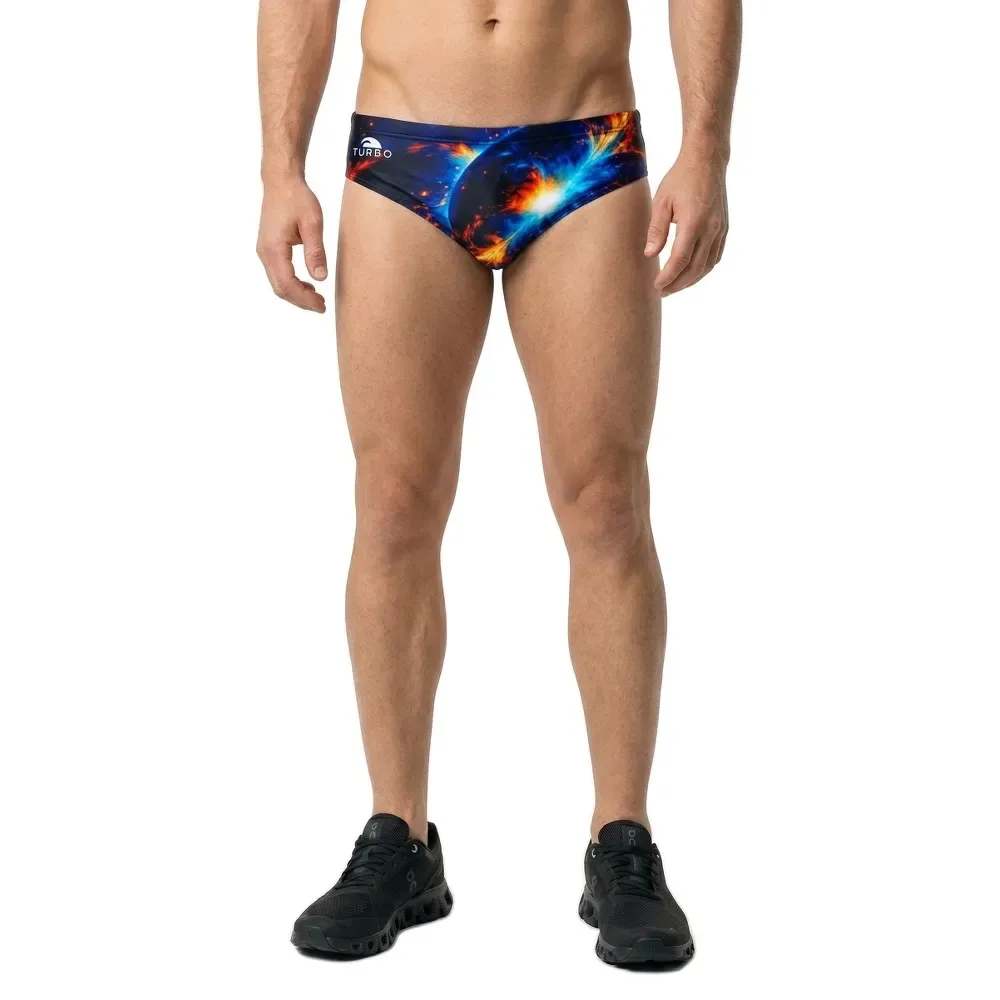 Galaxy Fire Swimming Brief Black 3XL Men - TURBO - FashionsVida