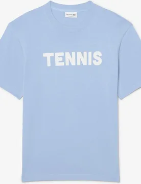 Camiseta de hombre de algodón estampada de manga corta - Lacoste - FashionsVida